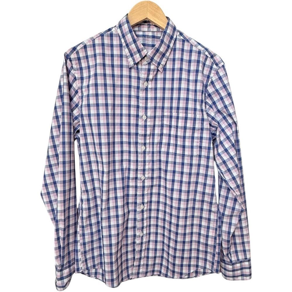 J. Crew Factory Men’s The Offshore Performance Shirt Button Down Plaid. Medium.